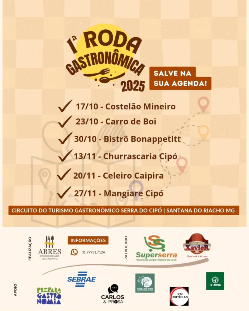 1ª Roda Gastronômica 2025 – Serra do Cipó